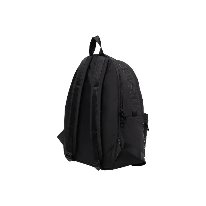 VERSACE JEANS COUTURE Polyamide Backpack Regular Men's Black/Gold-3