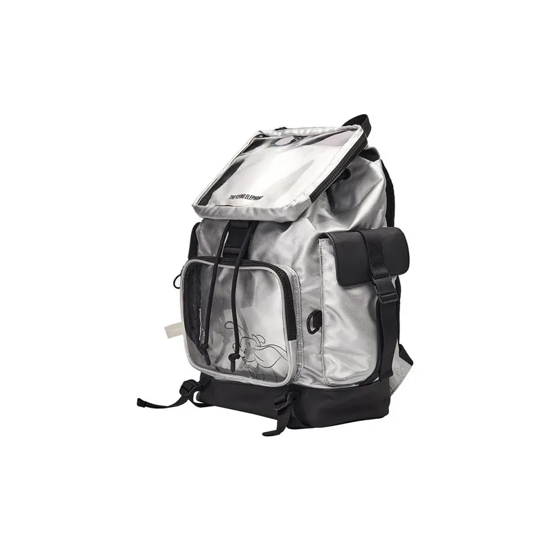 LiNing × Disney, Collaboration Polyurethane Backpack Unisex Silver-1