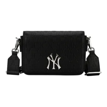 MLB Cotton Shoulder Bag, Crossbody Bag Regular Unisex Black