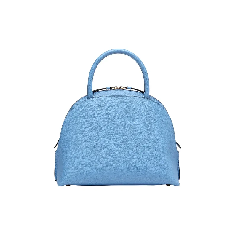 FERRAGAMO Cow Leather Handbag Women's Light Blue-2