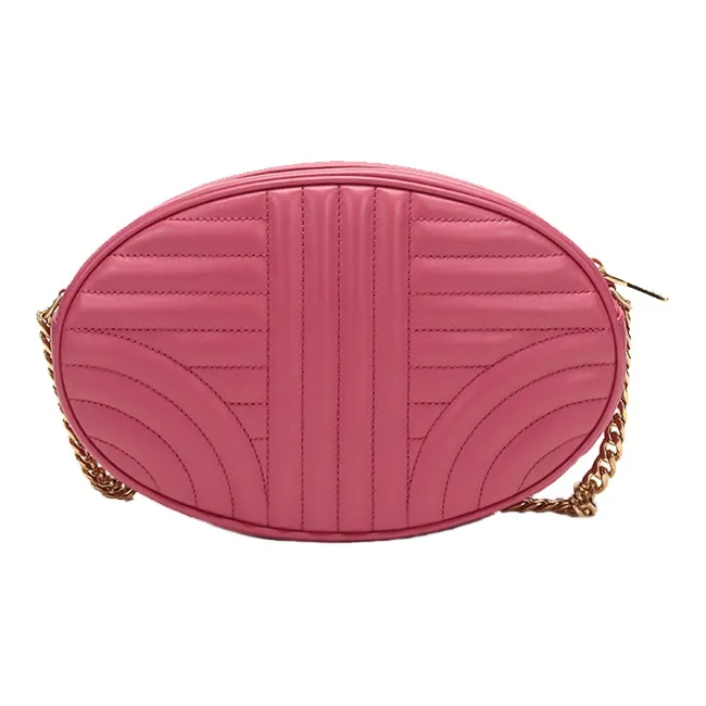 PRADA Cow Leather Crossbody Bag Shoulder Bag Women's Pink Peony-2