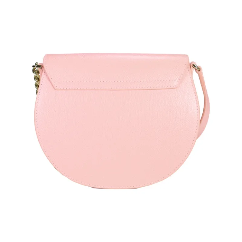 Furla Cow Leather Saddle Bag, Shoulder Bag Small Size Women's Pink-1