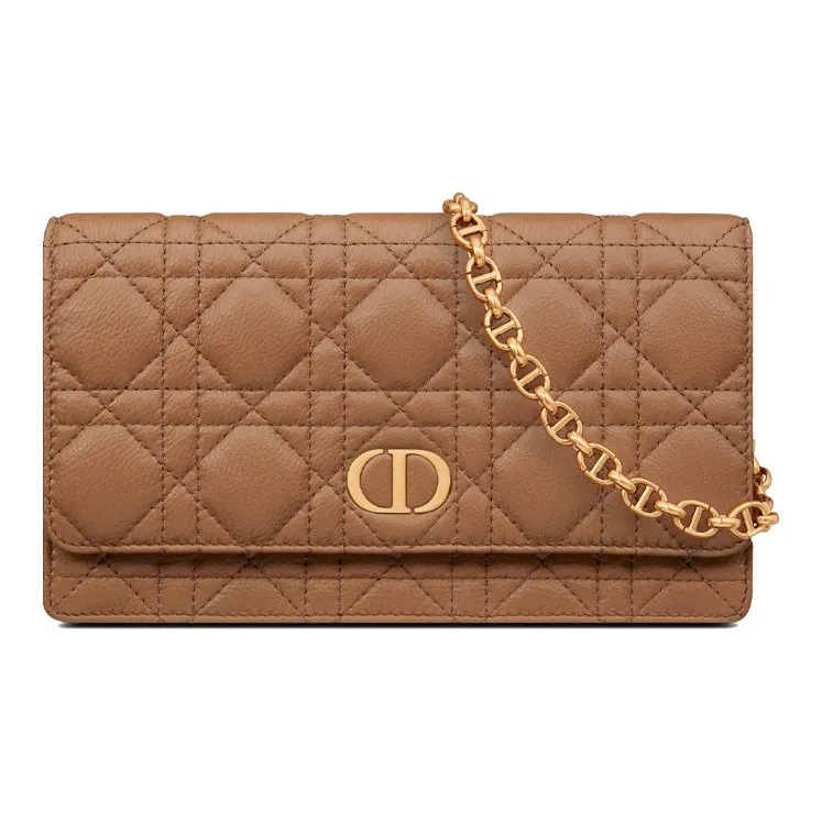 DIOR Soft Cow Leather Shoulder Bag, Crossbody Bag, Handheld Fanny Pack, Handbag Women's Amber-0