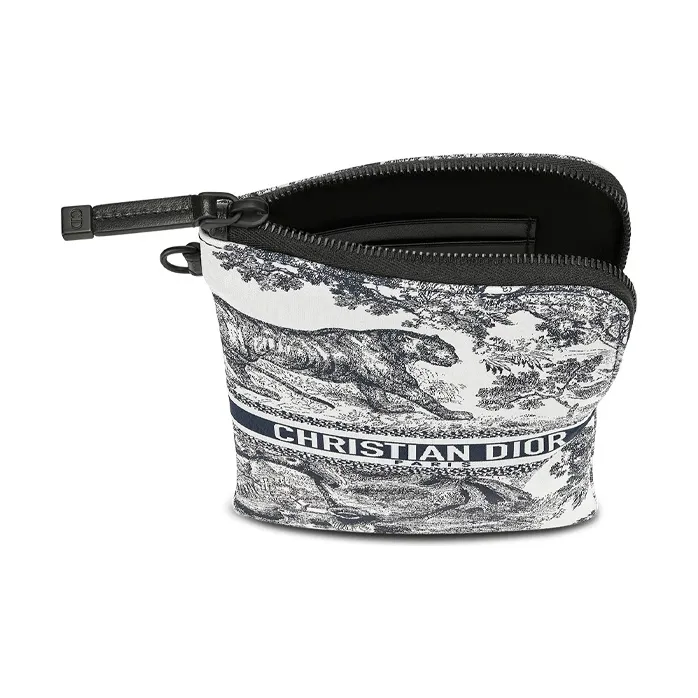 DIOR DiorTravel Technical Fabric Cell Phone Pouch Coin Purse Clutch Regular Women's Blue-4