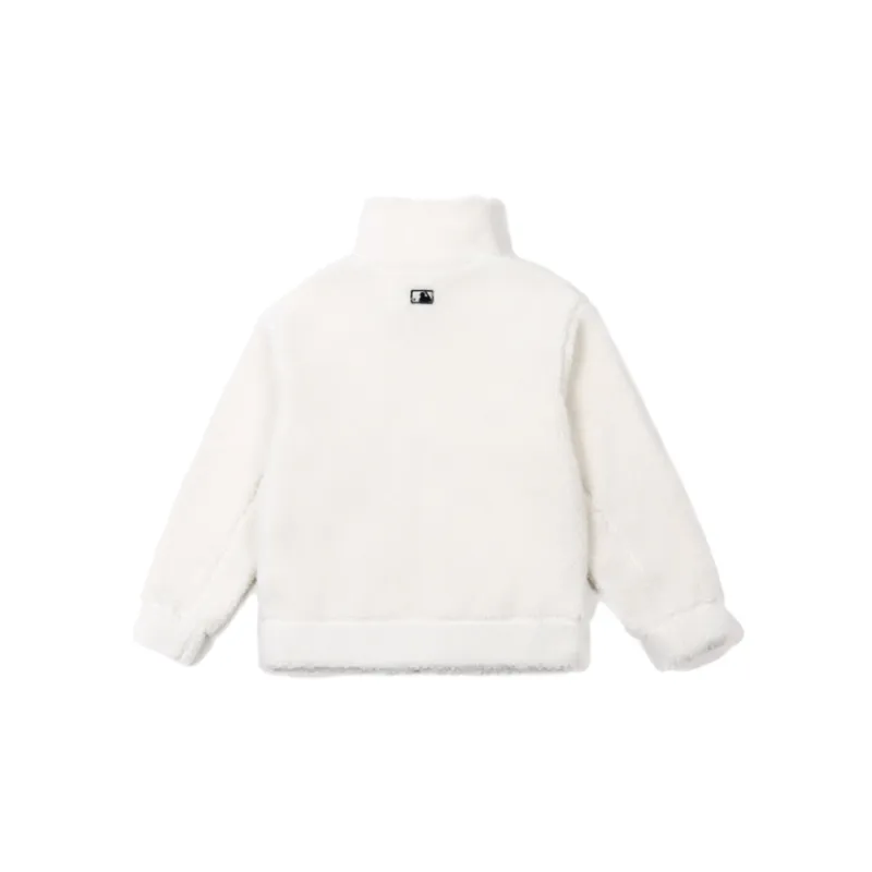 MLB Velvet Jackets Unisex Ivory White-1