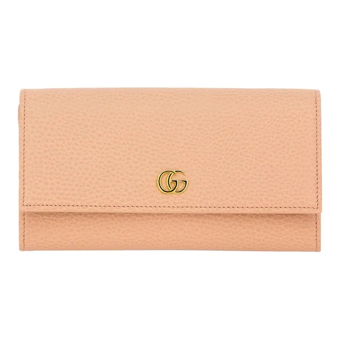 GUCCI Marmont Leather Wallet Crossbody Bag Shoulder Bag Women's Pink-0