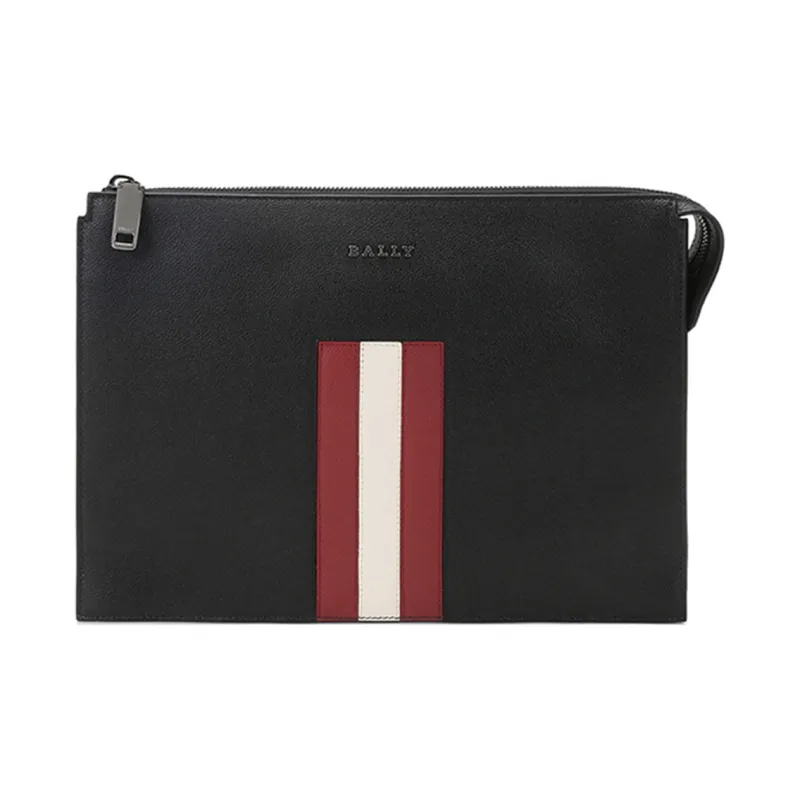 BALLY Leather Clutch Regular Men's Black-0