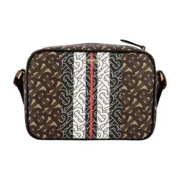 Burberry Cotton One Shoulder Handbag Crossbody Bag Regular Men's Mule Brown