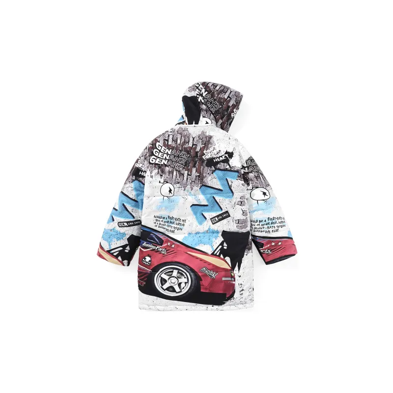 GENANX Puffer Jackets Unisex Individual Print-2