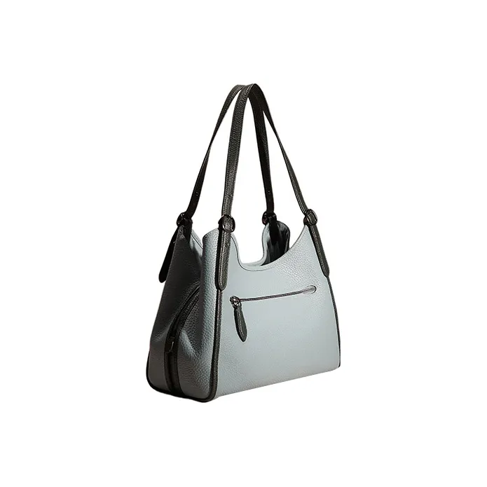 COACH Lori Leather Shoulder Bag Handbags Shoulder Bags Women's Green-1