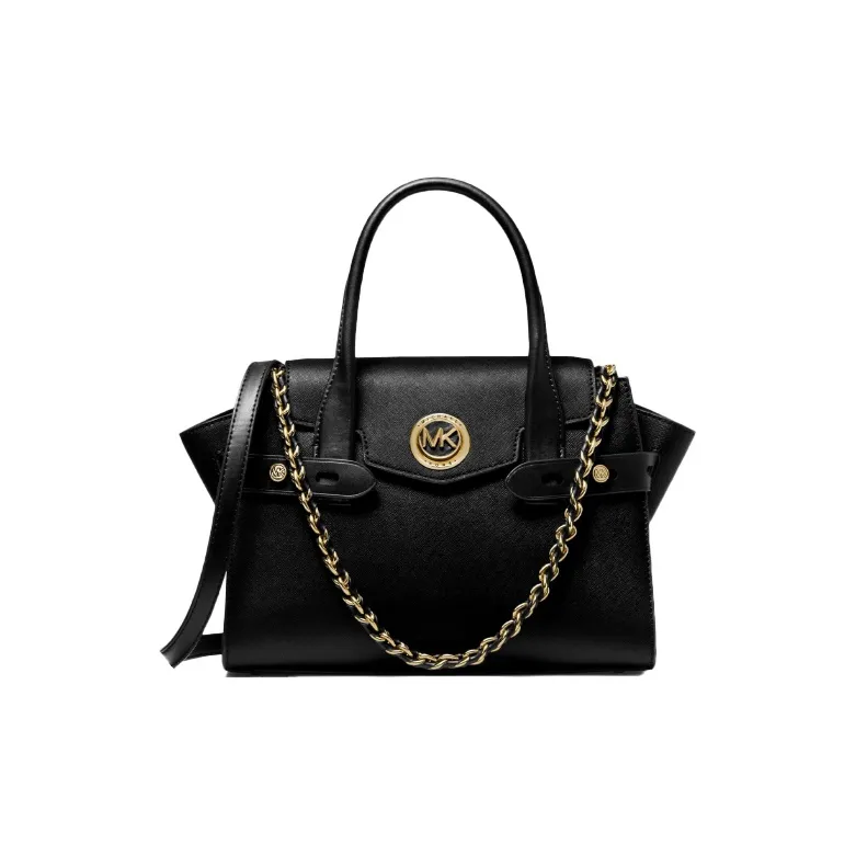 MICHAEL KORS Carmen Cow Leather Shoulder Bag Crossbody Bag Handbag Regular Women's Black-0