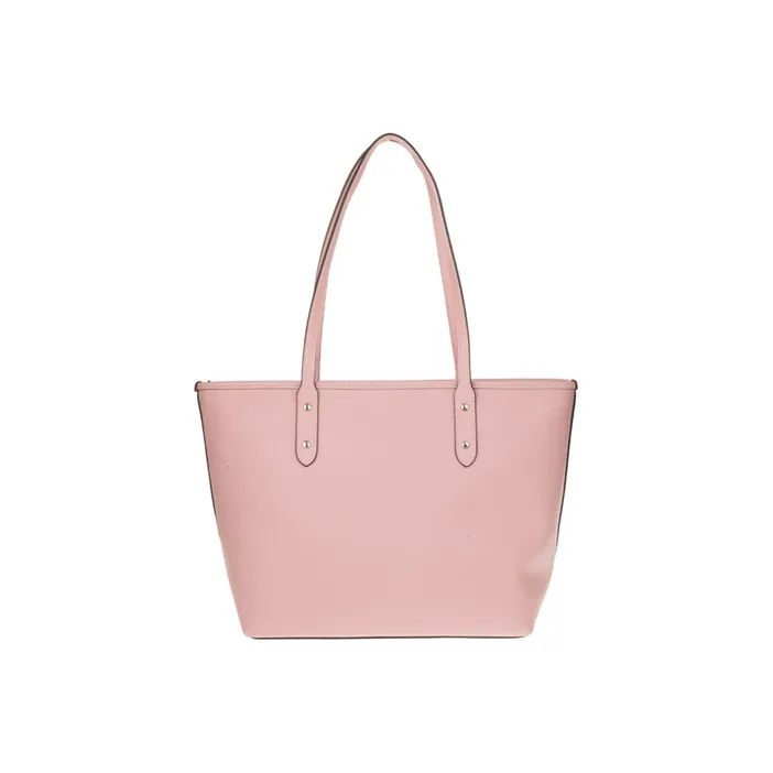COACH City Zip Tote Cow Leather Tote Bag, Shopping Bag, Shoulder Bag Women's Light Cherry Blossom Pink-3