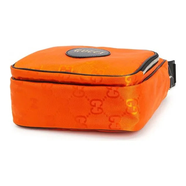 GUCCI Nylon Off The Grid Messenger Bag Orange-4