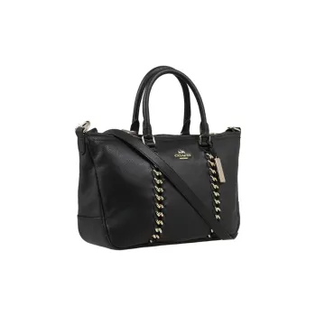 COACH Central Cow Leather Tote Bag Shopping Bag Handbag Shoulder Bag Crossbody Bag Large Size Women's Black