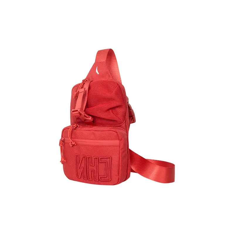 Anta Polyester Shoulder Bag Crossbody Bag Regular Unisex National Flag Red-1