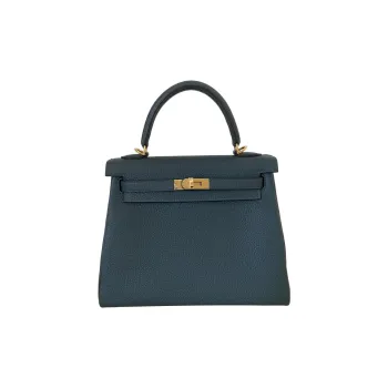 HERMES Kelly Togo Calfskin Kelly Bag Handbag Women's 6O Vert Cypres Pine Green