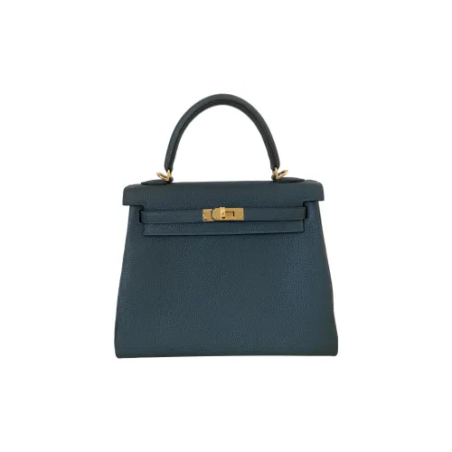 HERMES Kelly Togo Calfskin Kelly Bag Handbag Women's 6O Vert Cypres Pine Green