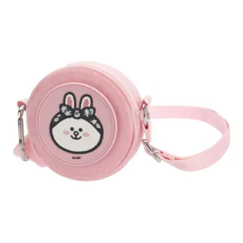 LiNing LINE FRIENDS Collaboration Collection Plush Crossbody Bag Regular Unisex Pink