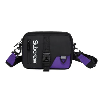 Subcrew Polyester Crossbody Bags Unisex Purple