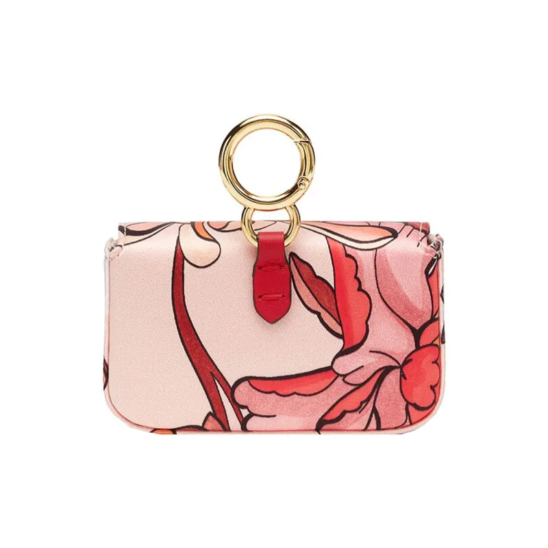 FENDI Baguette Satin Baguette Bag Coin Purses Shoulder Bag Crossbody Bag Extra Mini Women's Red Pink-2