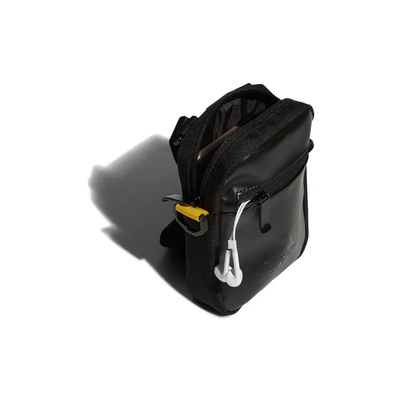 Adidas Artificial Leather Shoulder Bag Regular Unisex Black-3