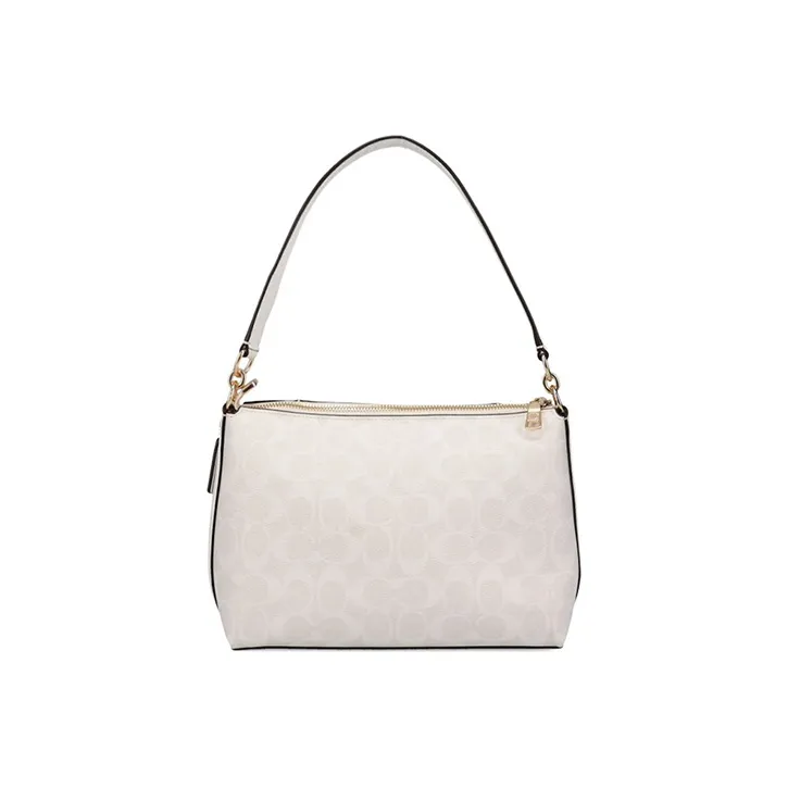 COACH Marlon PVC Crossbody Bags Handbags Large Size Women's White-2