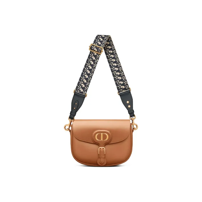 DIOR Bobby Cow Leather Shoulder Bag Crossbody Bag Women's Dark Brown-4
