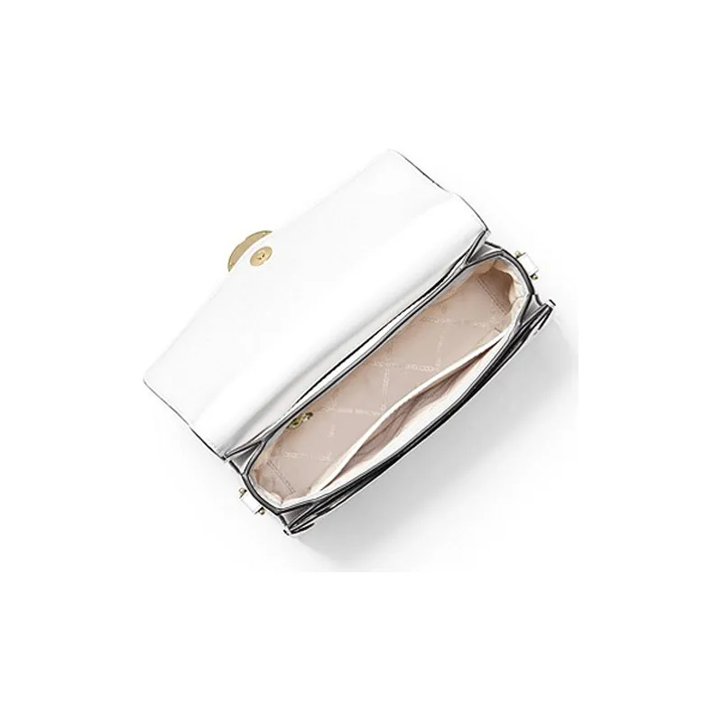 MICHAEL KORS Jessie Leather Crossbody Bag, Shoulder Bag Women's White-2