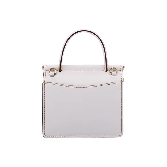 COACH Willis Leather Handbag, Shoulder Bag, Crossbody Bag Mini Women's White-3