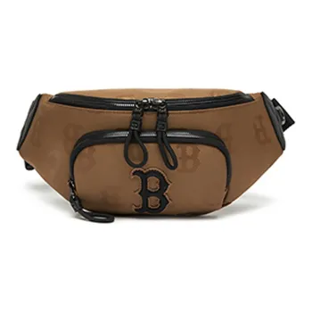 MLB Artificial Leather Sling Bag Shoulder Bag Crossbody Bag Regular Unisex Coffee