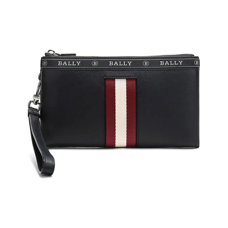 BALLY Leather Clutch Regular Men's Black-0