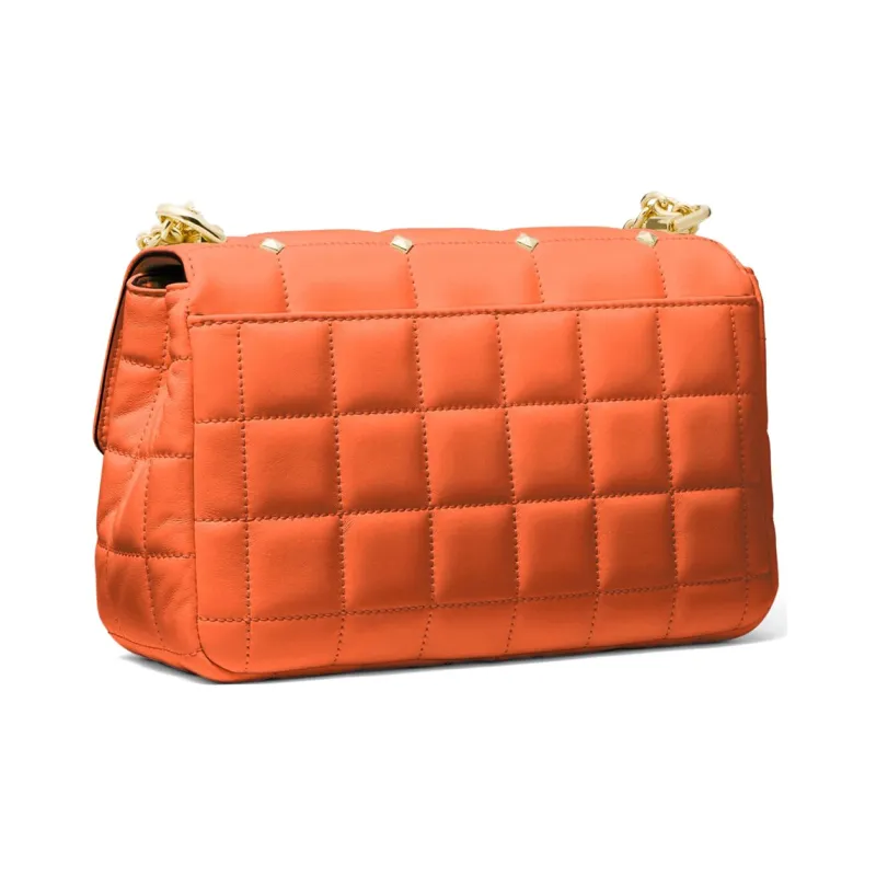 MICHAEL KORS Soho Leather Crossbody Bag, Shoulder Bag Women's Orange-1