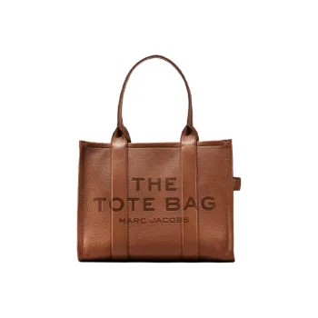 MARC JACOBS The Traveler Leather Totes Handbags Regular Unisex Brown