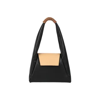 IRIDESCENCE Cow Leather Gardening Bag Handheld Bag Portable Crossbody Bag Shoulder Bag Large Size Women's Black