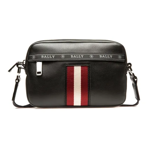 BALLY Cow Leather Camera Bag, Fanny Pack, Shoulder Bag, Crossbody Bag Regular Men's Black