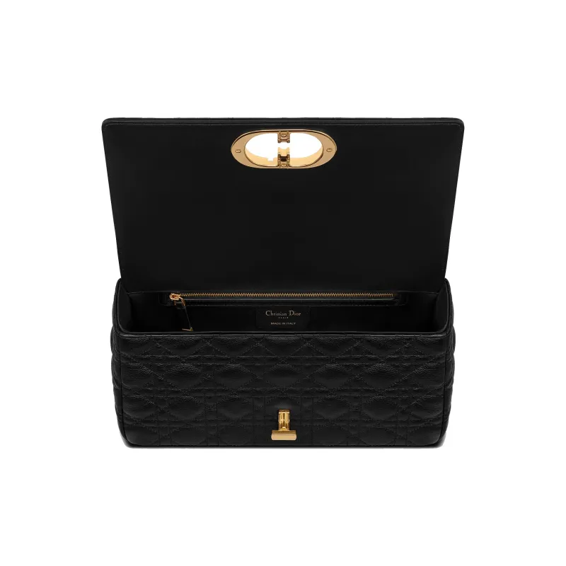 DIOR Caro Calfskin Crossbody Bag Shoulder Bag Women's Black-2