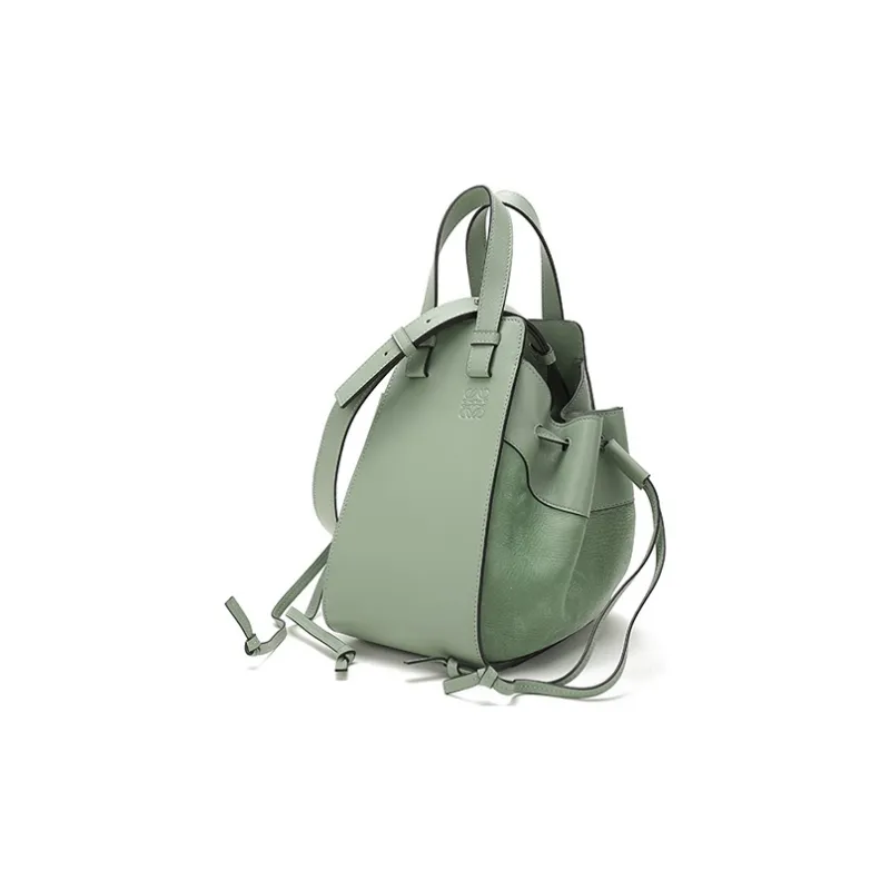 LOEWE Hammock Leather Hammock Bag, Shoulder Bag, Crossbody Bag, Handbag Trumpets Women's Light Green-1