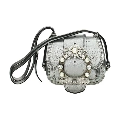 MIU MIU Leather Handbag Shoulder Bag Mini Women's ensemble