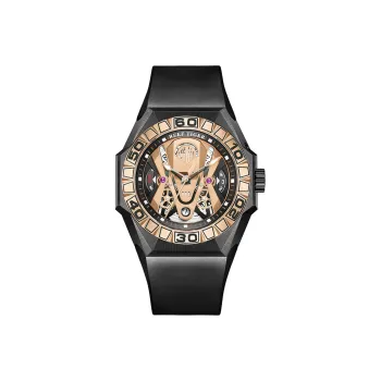 REEF TIGER Black Shark Collection Automatic Mechanical Movement Watch Men's Watches Gold Dial RGA6922-BPR