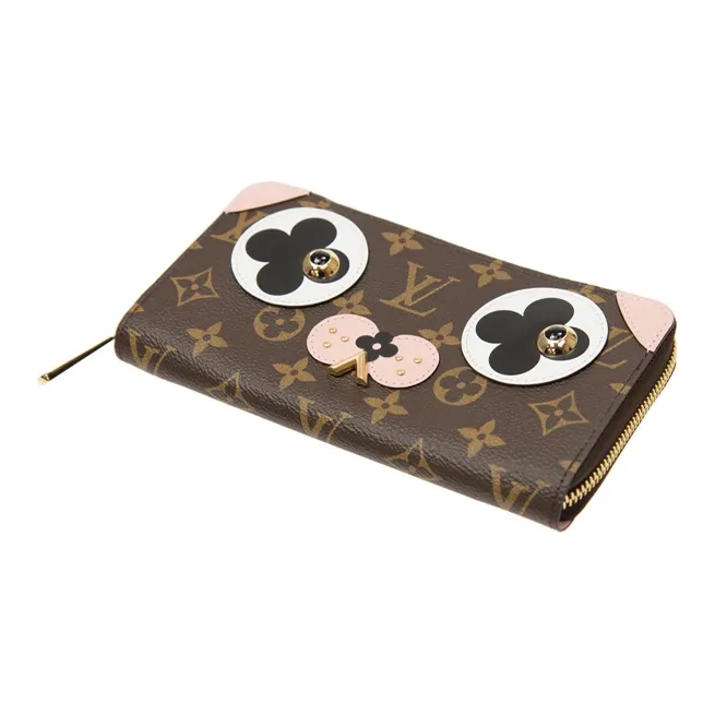 LOUIS VUITTON Zippy Leather Wallet Regular Women's Brown-2