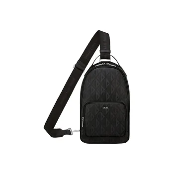 DIOR Adjustable Strap Backpack, Sling Bag, Handbag, Shoulder Bag, Crossbody Bag Mini Men's Black