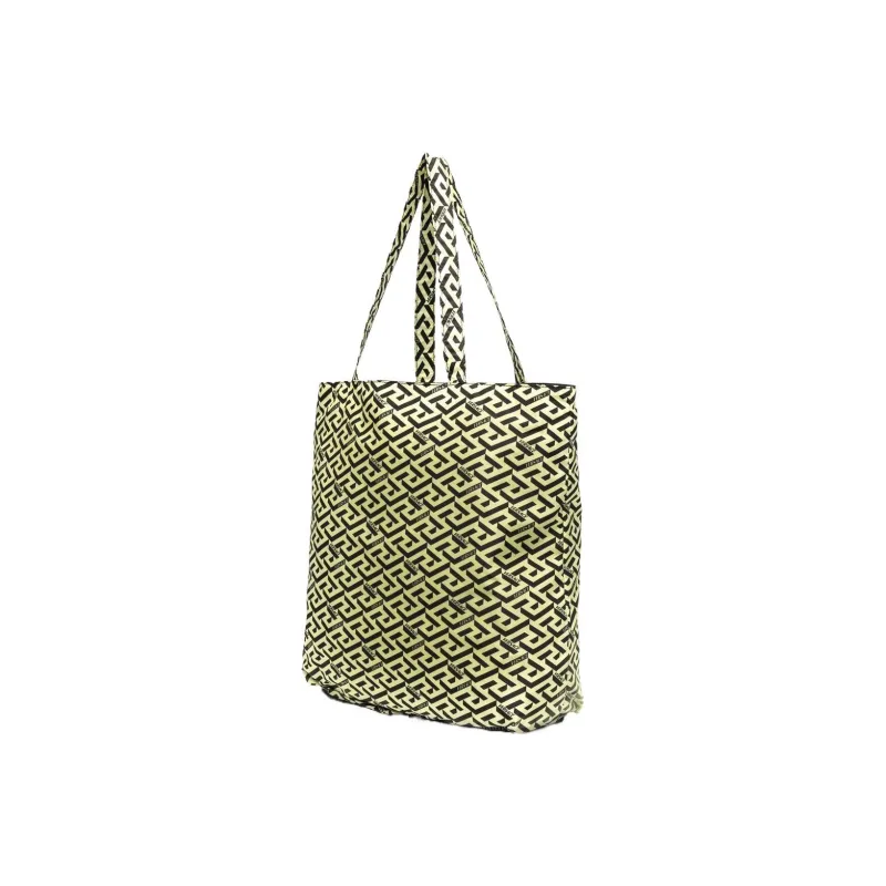 VERSACE VERSACE Calfskin Handbag Unisex Yellow-1