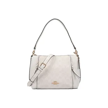 COACH Marlon PVC Crossbody Bags Handbags Large Size Women's White