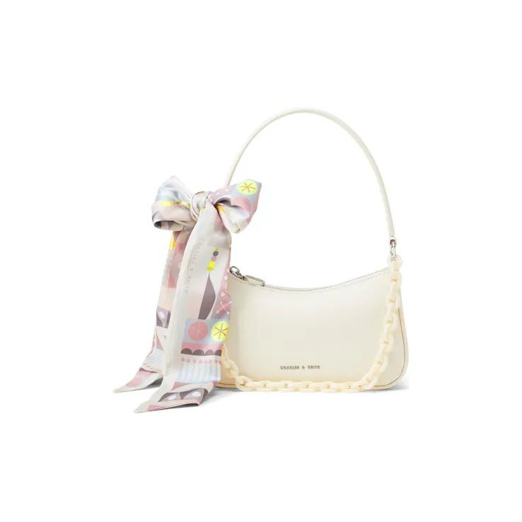 CHARLES&KEITH Fabric Small Square Bag Shoulder Bag Small Size Women's Multicolor-0