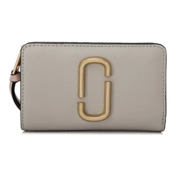 MARC JACOBS Leather Wallet Women's Gray