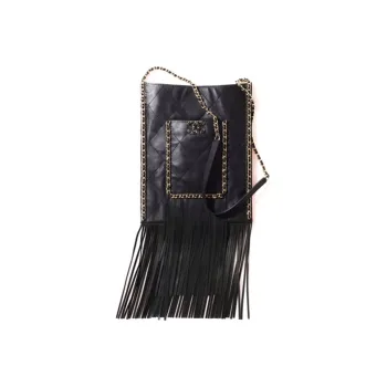 CHANEL Calfskin Shopping Bag, Shoulder Bag Women's Black