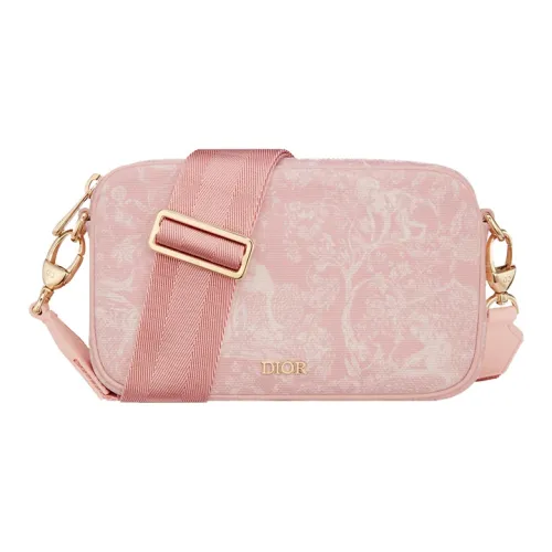 DIOR Canvas Messenger Bag Combo Bag Shoulder Bag Crossbody Bag Kids' Bag Kids' Pink