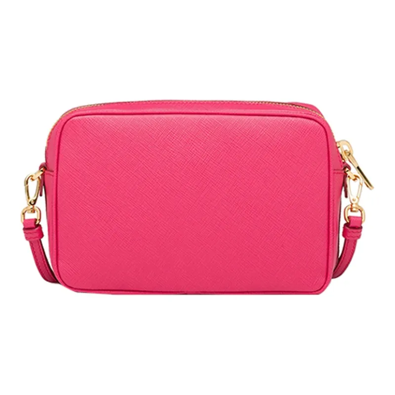 PRADA Cow Leather Small Square Bag Crossbody Bag Shoulder Bag Women's Pink-2
