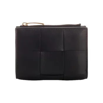 Bottega Veneta Intreccio Bifold Zip Wallet