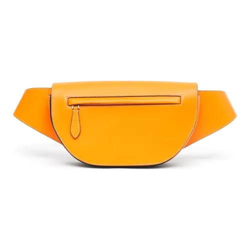 Burberry Olympia Cow Leather Fanny Pack Small Size Men's Yellow